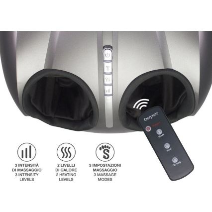 Beper - Masážní přístroj nohou SHIATSU 36W/230V + dálkové ovládání