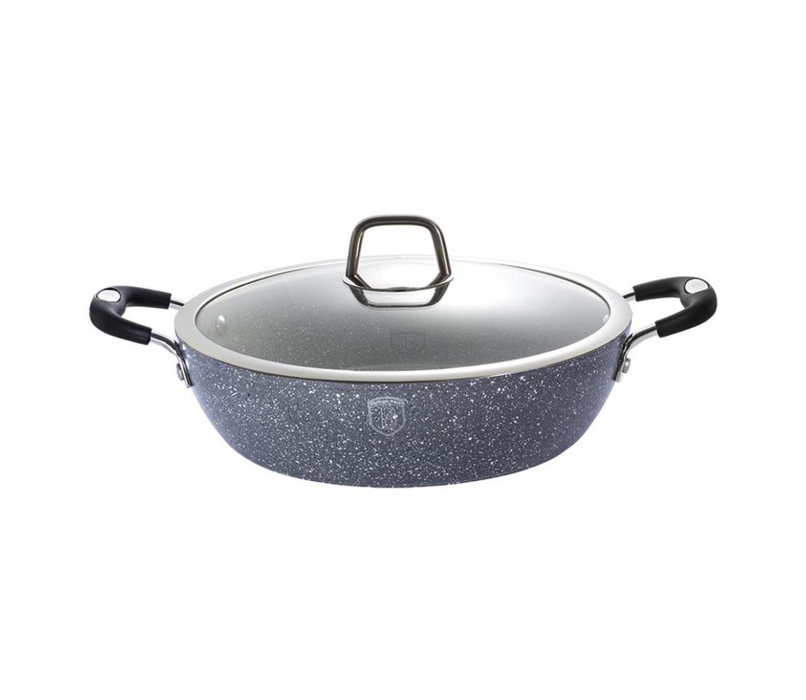 BerlingerHaus BerlingerHaus - Kastrol s mramorovým povrchem + poklice 20 cm šedá BH0065