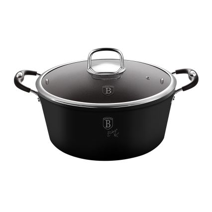 BerlingerHaus - Kastrol s titanovým povrchem + poklice 20 cm černá
