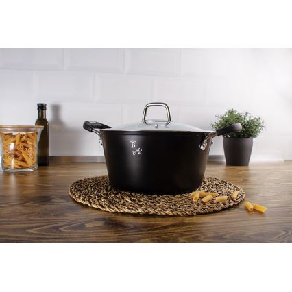 BerlingerHaus - Kastrol s titanovým povrchem + poklice 28 cm černá