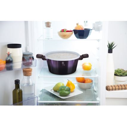 BerlingerHaus - Kastrol s titanovým povrchem + poklice + víčko 24 cm fialová