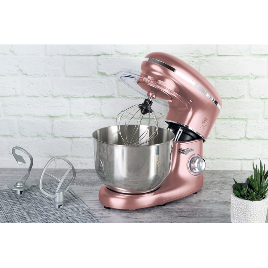 BerlingerHaus - Kuchyňský robot s nerezovou mísou 1300W/230V rose gold