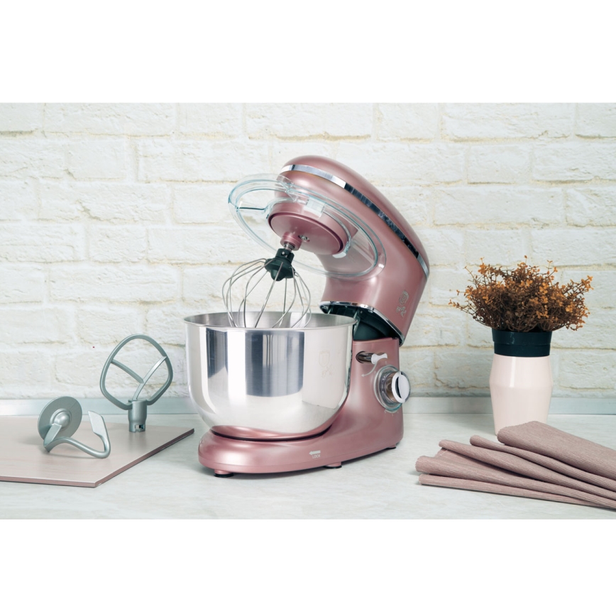 BerlingerHaus - Kuchyňský robot s nerezovou mísou 1300W/230V rose gold
