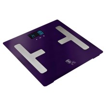 BerlingerHaus - Osobní váha s LCD displejem 2xAAA fialová/matný chrom