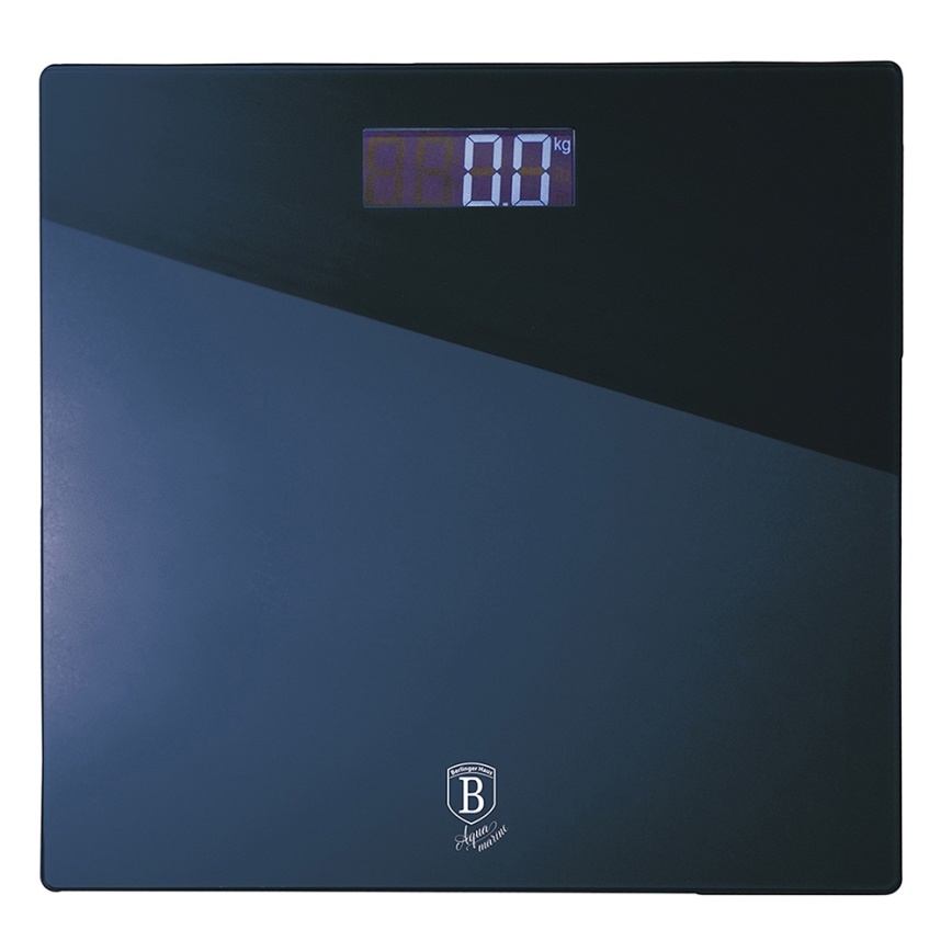 BerlingerHaus - Osobní váha s LCD displejem 2xAAA modrá