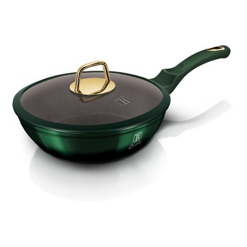 BerlingerHaus - Pánev s titanovým povrchem + poklice 24 cm zelená