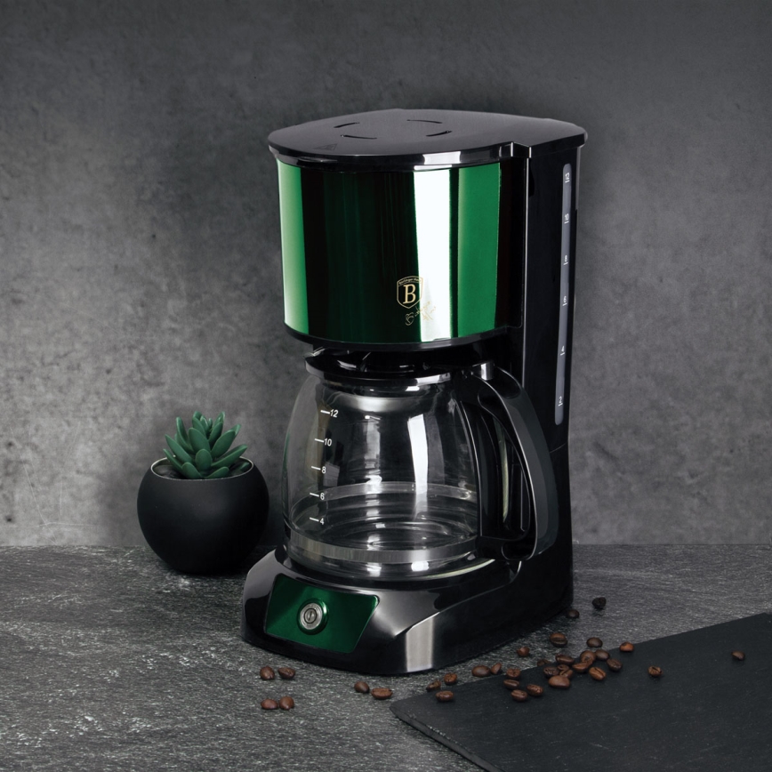 BerlingerHaus - Překapávací kávovar 1,5 l s uchováním teploty 800W/230V zelená