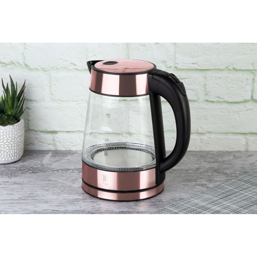 BerlingerHaus - Rychlovarná konvice 1,7 l 2200W/230V nerez/rose gold