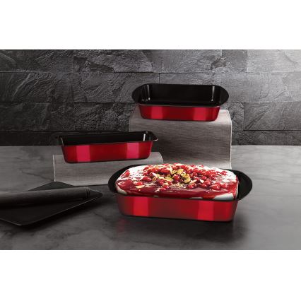 BerlingerHaus - Sada forem na pečení s titanovým povrchem 3 ks červená
