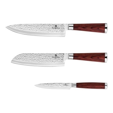 BerlingerHaus - Sada nerezových nožů 3 ks dřevo/nerez