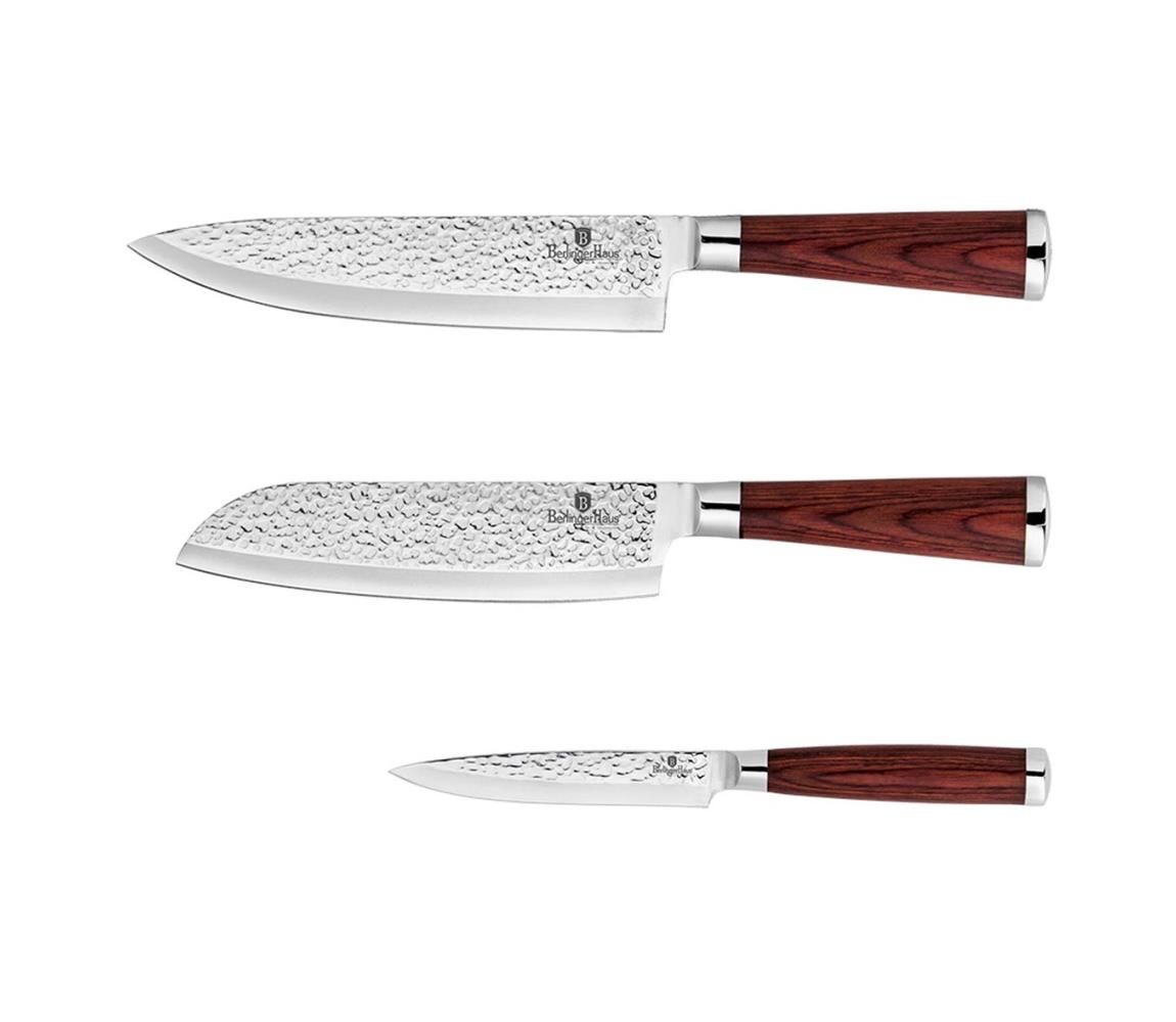 BerlingerHaus BerlingerHaus - Sada nerezových nožů 3 ks dřevo/nerez BH0137