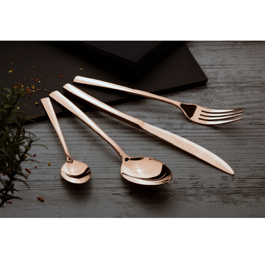 BerlingerHaus - Sada nerezových příborů 16 ks rose gold