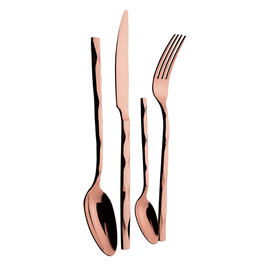 BerlingerHaus - Sada nerezových příborů 24 ks rose gold