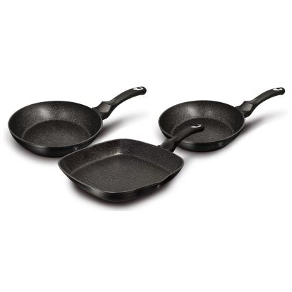 BerlingerHaus - Sada pánví 3 ks černá