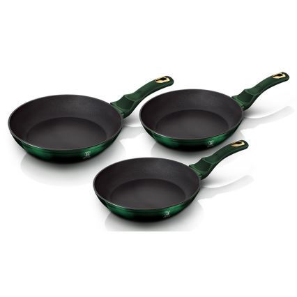 BerlingerHaus - Sada pánví 3 ks zelená