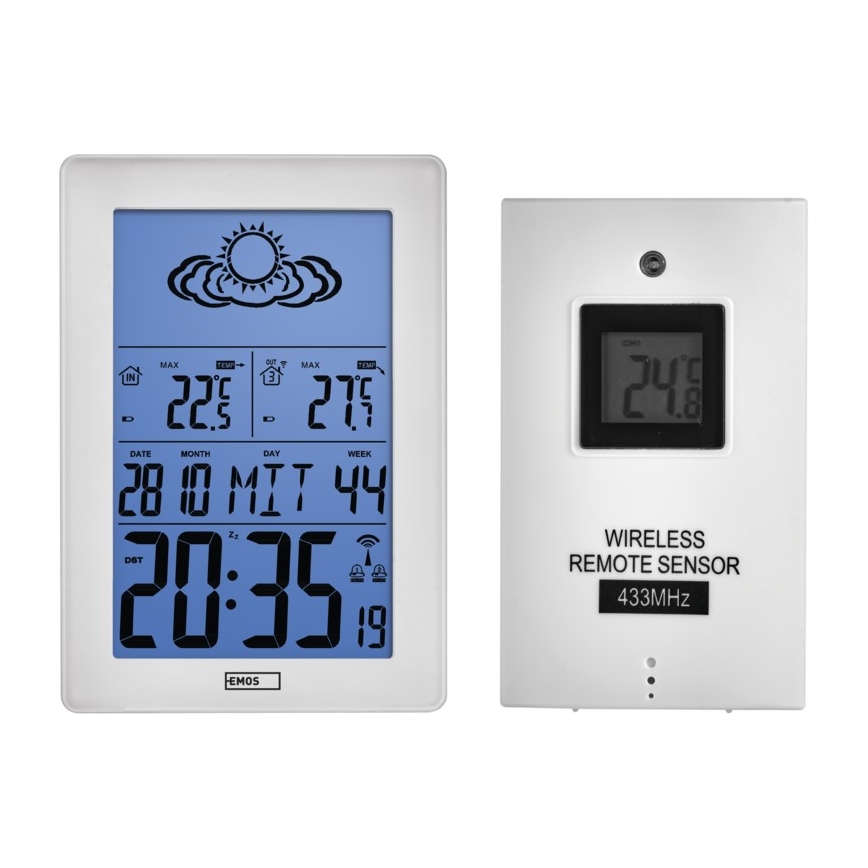 Bezdrátová meteostanice 3x 1,5 V AA