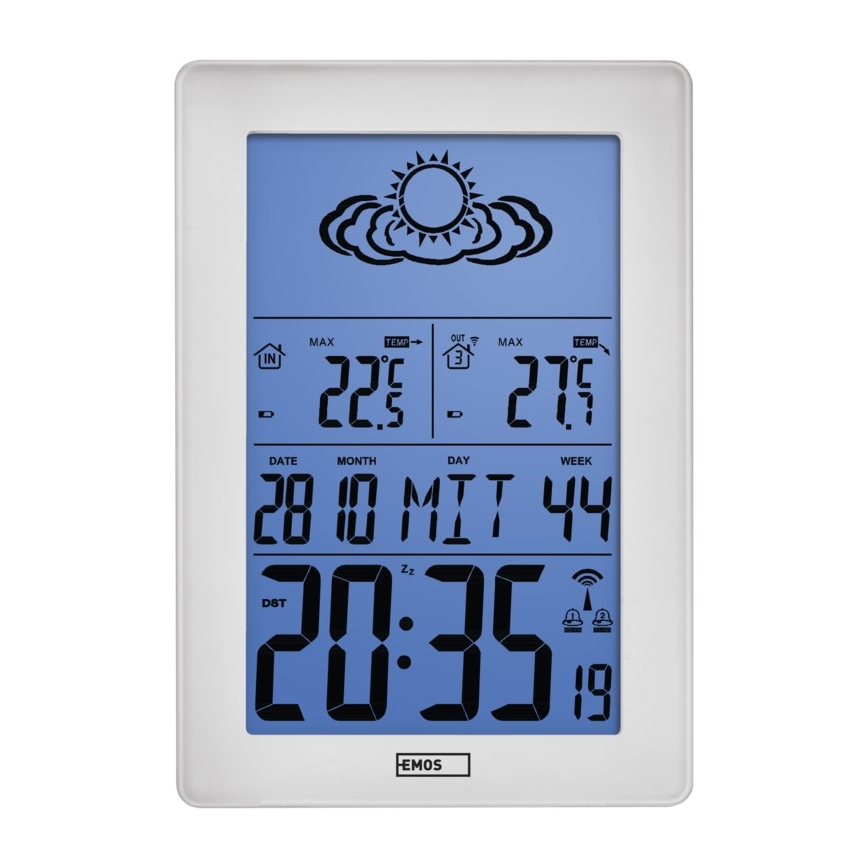 Bezdrátová meteostanice 3x 1,5 V AA