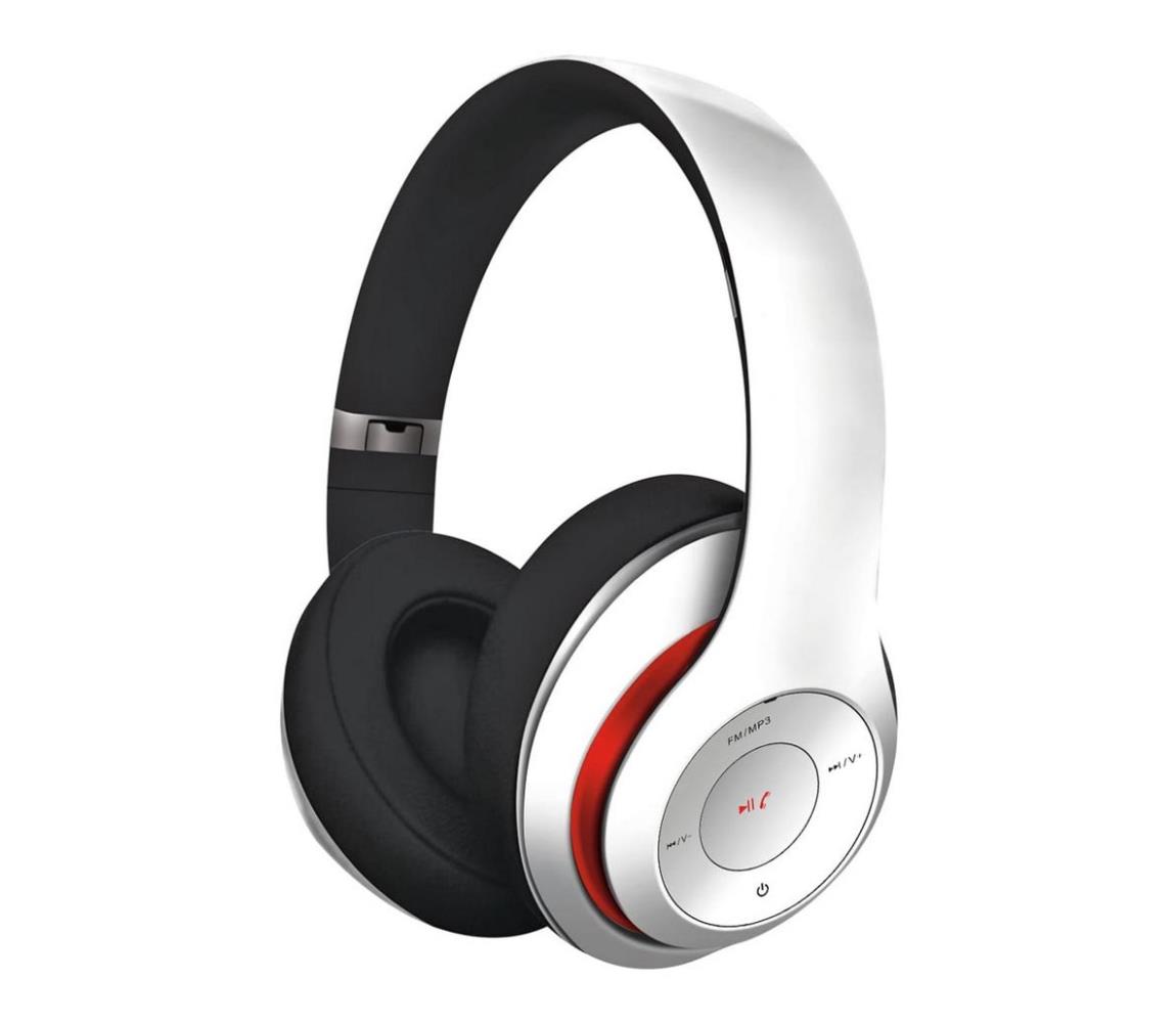 Platinet Bezdrátová sluchátka s Bluetooth bílá PL0229