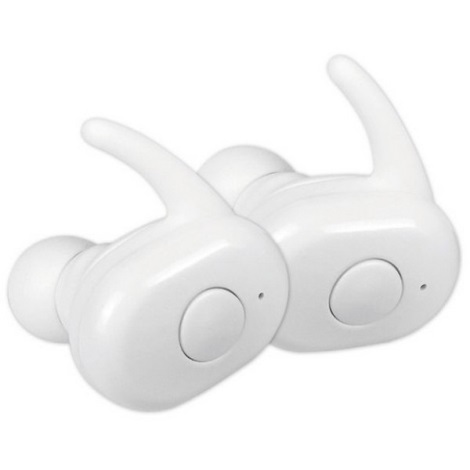 Bezdrátová sluchátka s Bluetooth V5.0 + nabíjecí stanice bílá