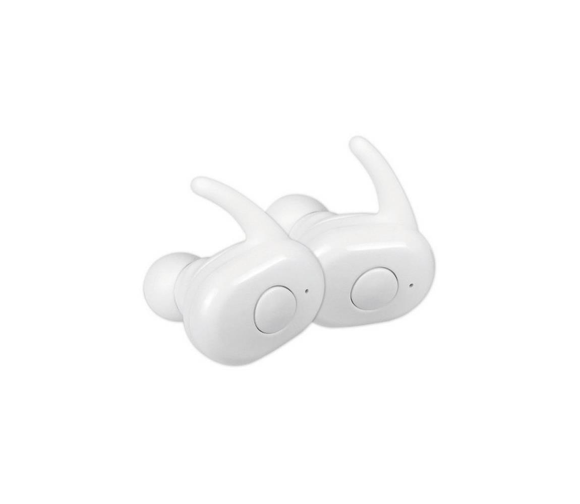 Platinet Bezdrátová sluchátka s Bluetooth V5.0 + nabíjecí stanice bílá