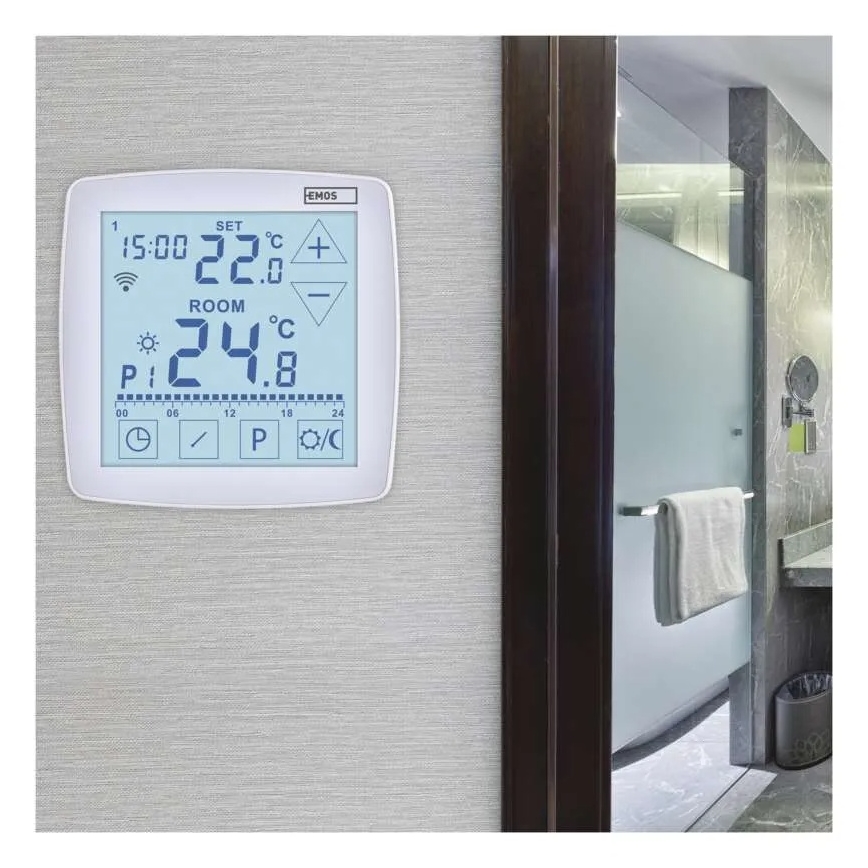 Bezdrátový digitální termostat GoSmart 230V/16A Wi-FI Tuya