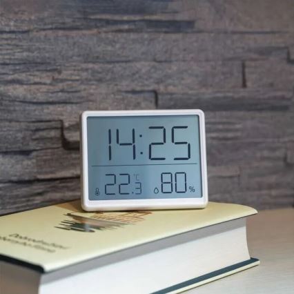 Bezdrátový teploměr s vlhkoměrem 1xCR2032 bílá