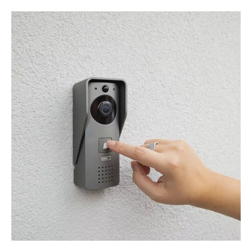 Bezdrátový videozvonek se senzorem pohybu GoSmart 12V 3xAA IP44 Wi-Fi Tuya