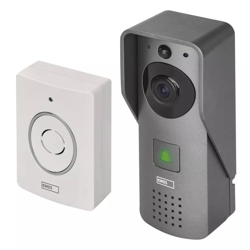 Bezdrátový videozvonek se senzorem pohybu GoSmart 12V 3xAA IP44 Wi-Fi Tuya