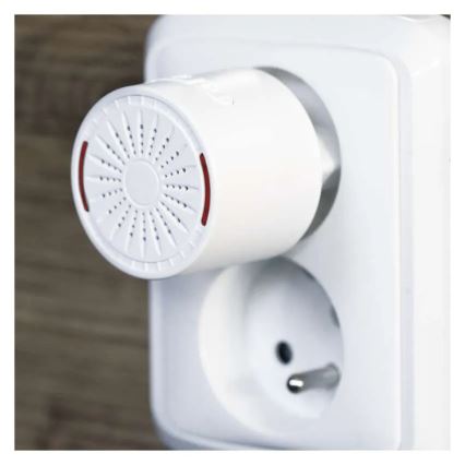 Bezdrátový zvonek do zásuvky 230V + 1xCR2032 bílá