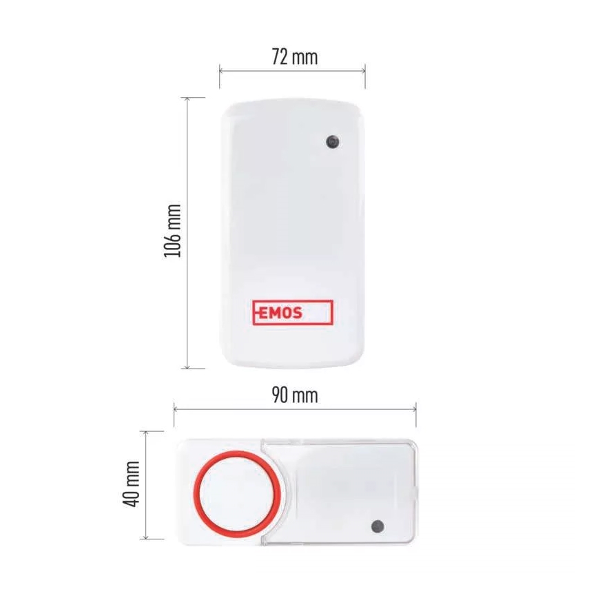 Bezdrátový zvonek do zásuvky 230V IP44