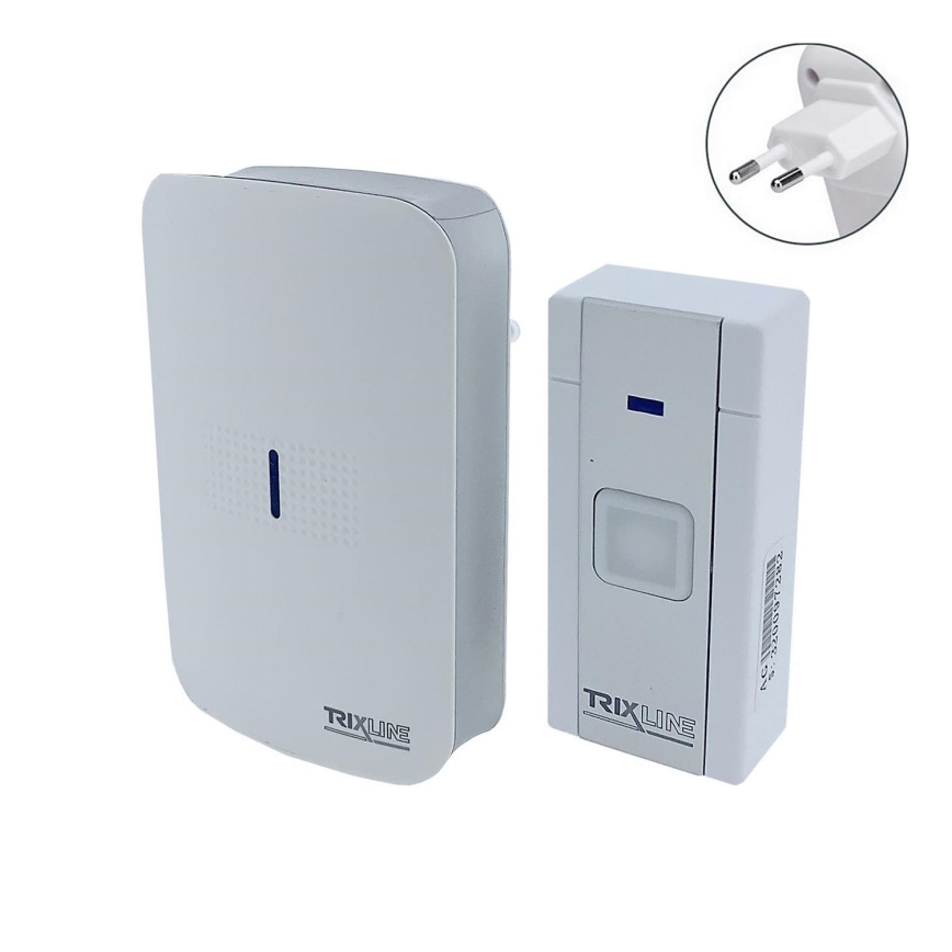 Bezdrátový zvonek do zásuvky BELL 230V bílá