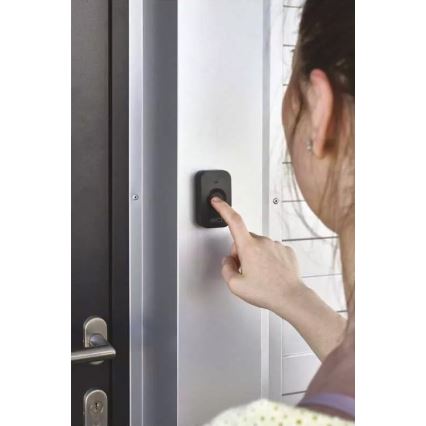 Bezdrátový zvonek na baterie 3xAAA IP56 černá