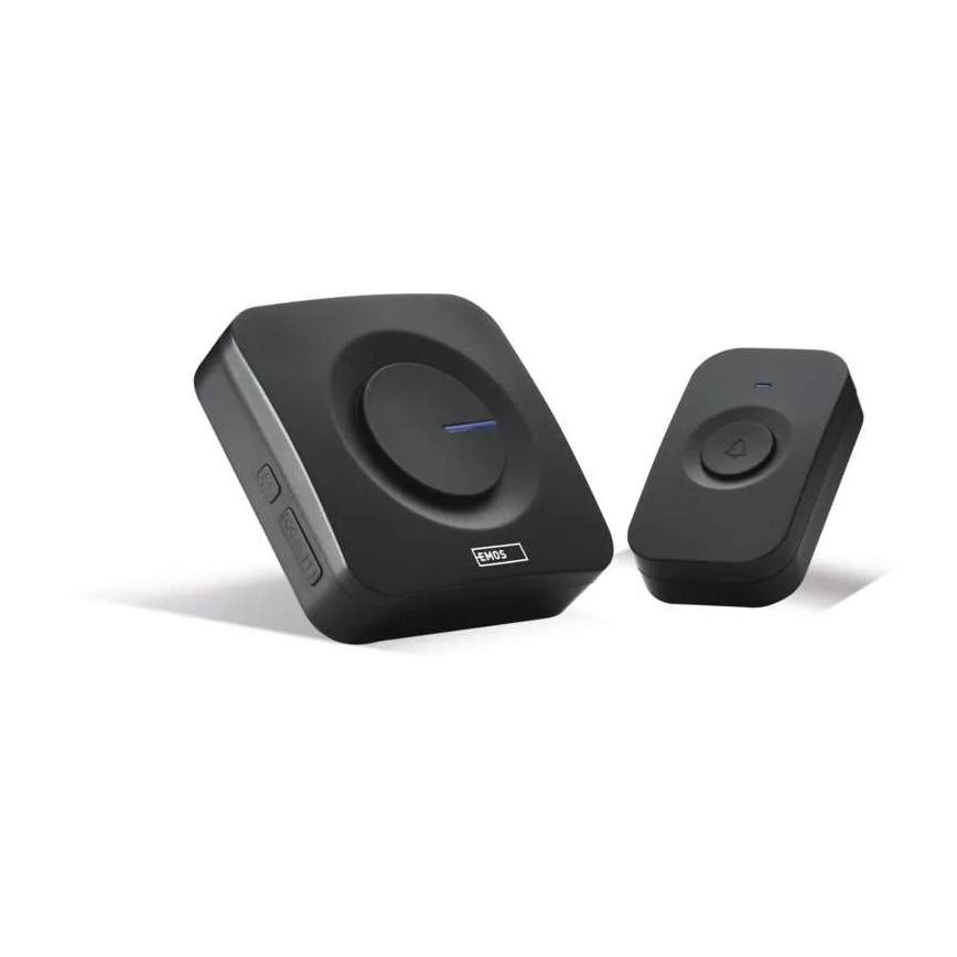 Bezdrátový zvonek na baterie 3xAAA IP56 černá