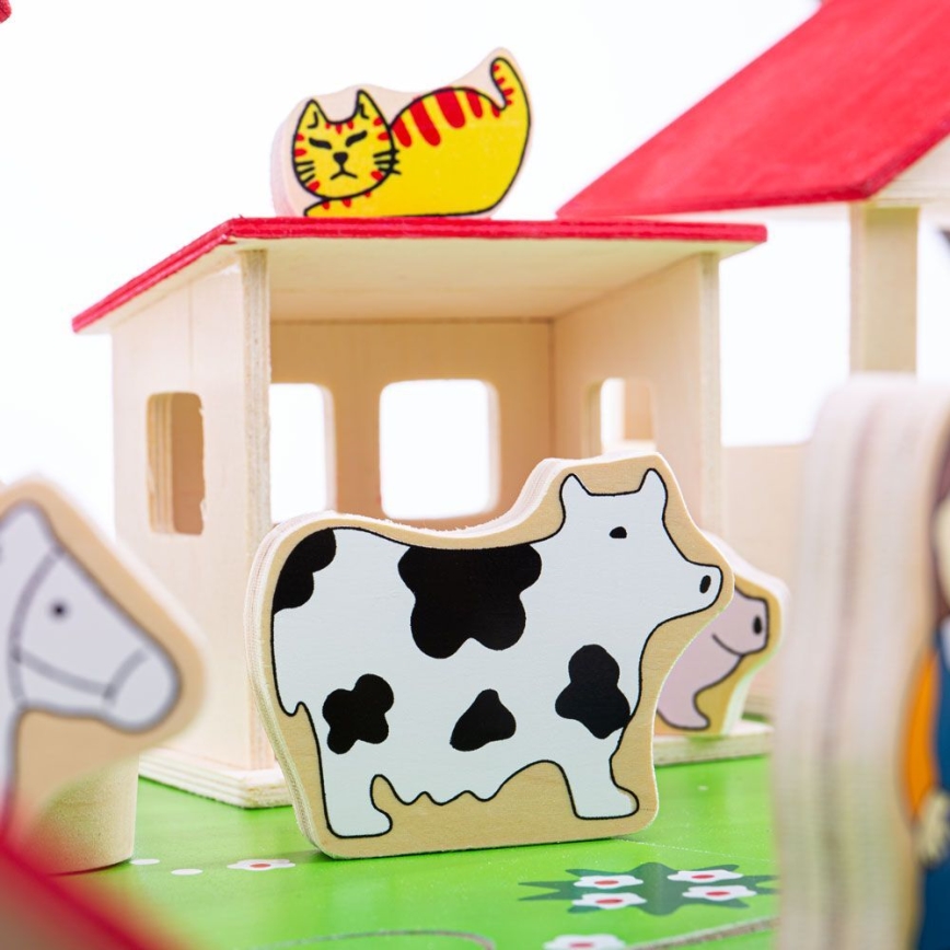 Bigjigs Toys - Dřevěná farma
