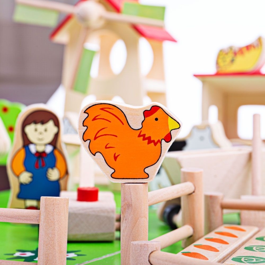 Bigjigs Toys - Dřevěná farma