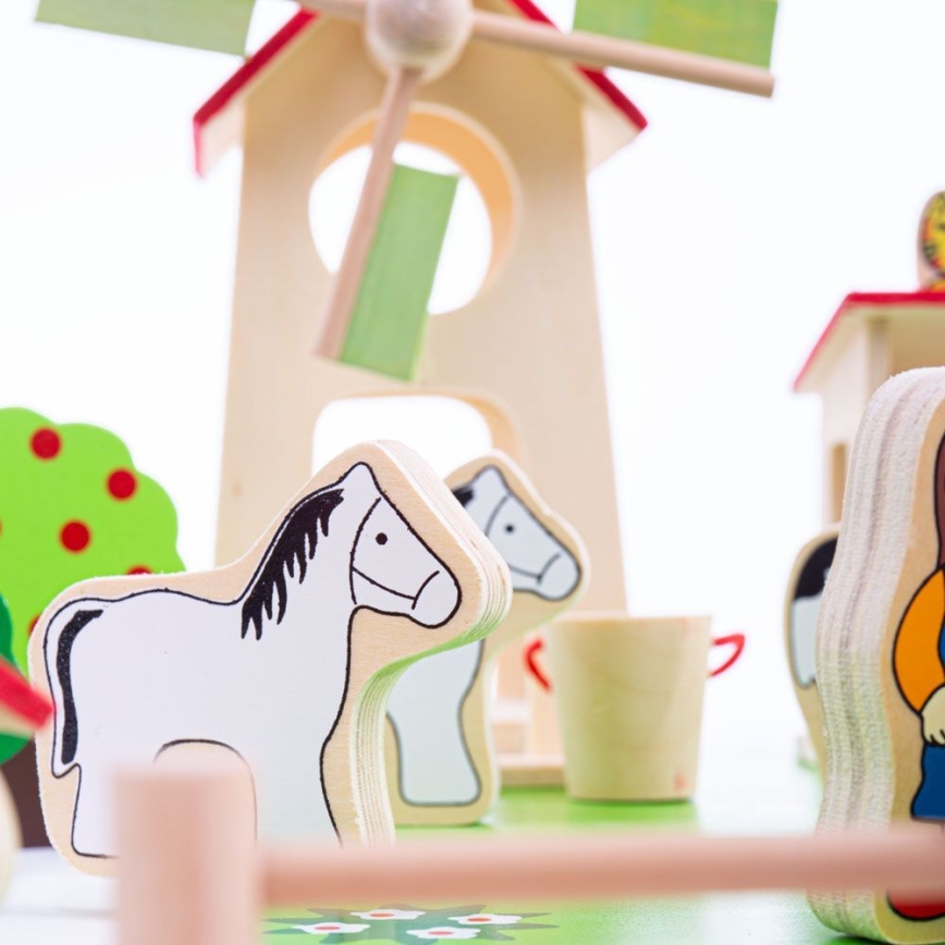 Bigjigs Toys - Dřevěná farma