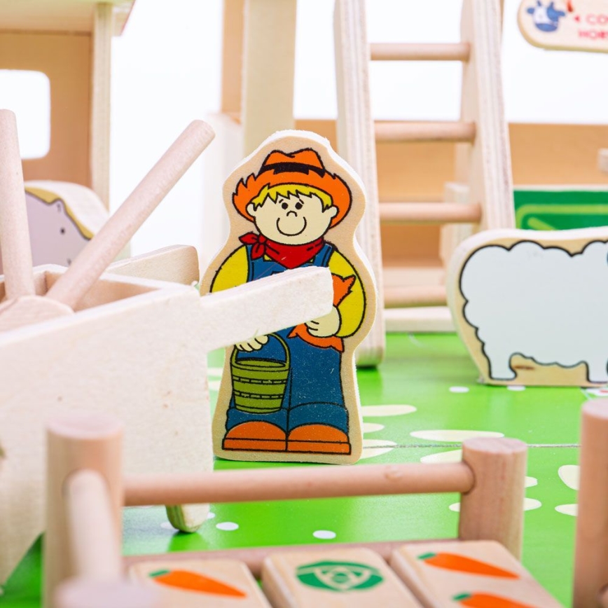 Bigjigs Toys - Dřevěná farma
