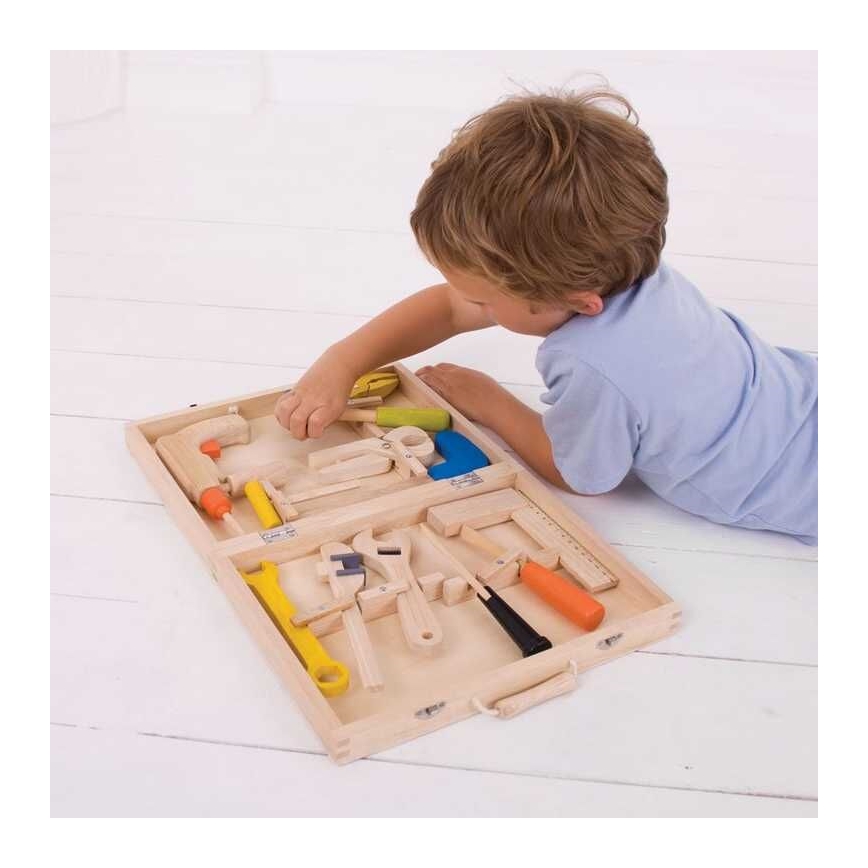 Bigjigs Toys - Dřevěný kufřík s nářadím