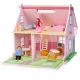 Bigjigs Toys - Přenosný dřevěný domeček pro panenky
