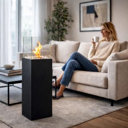 BIO krb ALICANTE 26,5x80,5 cm 2kW černá