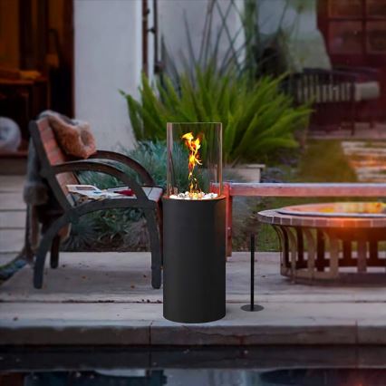 BIO krb ROMA 26,5x80,5 cm 2kW černá + ochranný kryt
