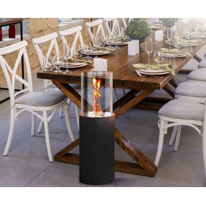 BIO krb ROMA 26,5x80,5 cm 2kW černá + ochranný kryt
