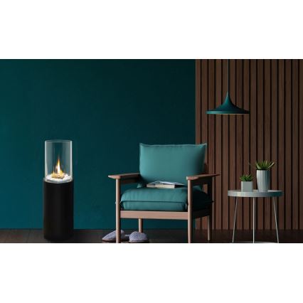 BIO krb ROMA 26,5x80,5 cm 2kW černá + ochranný kryt