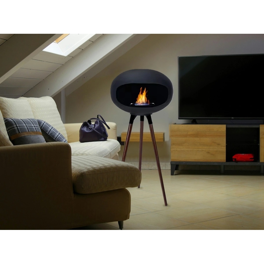 BIO krb TOKIO 45x100 cm 2kW černá