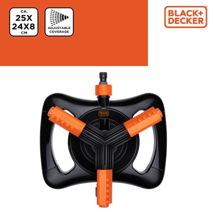 BLACK+DECKER - Kruhový zavlažovač tříramenný