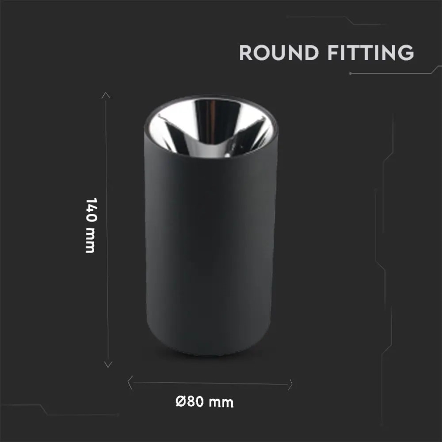Bodové svítidlo 1xGU10/35W/230V černá/stříbrná