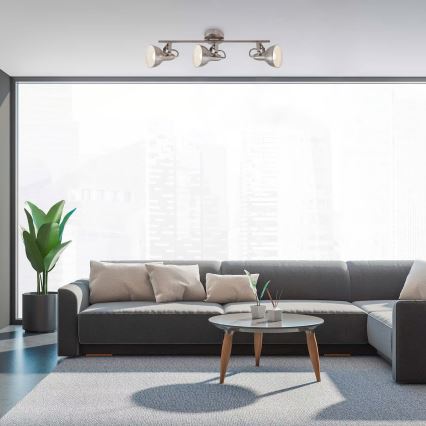 Bodové svítidlo 3xE14/40W/230V matný chrom