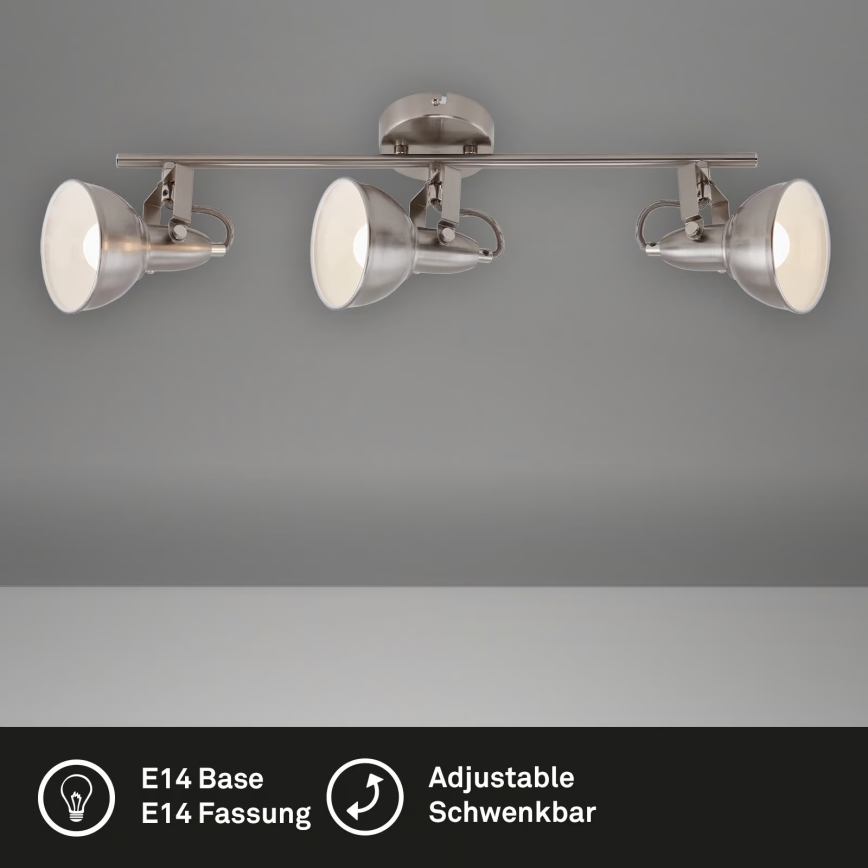 Bodové svítidlo 3xE14/40W/230V matný chrom