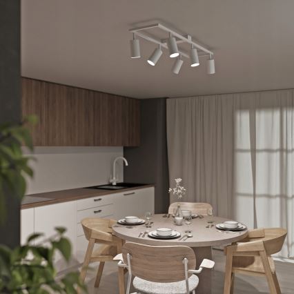 Bodové svítidlo 6xGU10/30W/230V bílá