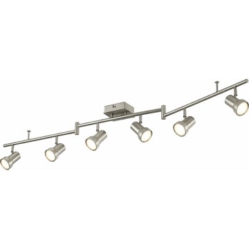 Bodové svítidlo 6xGU10/4,7W/230V matný chrom